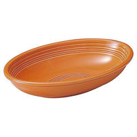 金正陶器 オービット マンダリンオレンジ 27cmベーカー 54-12650071 1個（直送品）