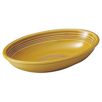 金正陶器 オービット メローアンバー 27cmベーカー 54-12660071 1個（直送品）