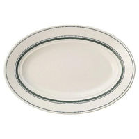 金正陶器 カントリーサイド モスグリーン 26.5cmプラター 54-13427045 1個（直送品）