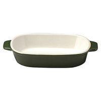 金正陶器 カントリーサイド モスグリーン オブロングラタン 54-13427086 1セット(3個)（直送品）