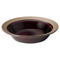 金正陶器 カントリーサイド オークブラウン 19cmスープボウル 54-13464023 1セット(3個)（直送品）