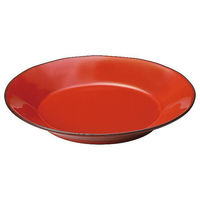 金正陶器 ラフェルム ヴィンテージレッド 26cmパスタボウル 54-13544010 1個（直送品）