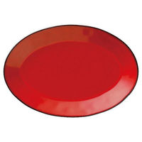 金正陶器 ラフェルム ヴィンテージレッド 29cmプラター 54-13544047 1個（直送品）