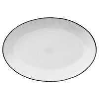 金正陶器 ラフェルム スモークホワイト 26cmプラター 54-13510048 1個（直送品）