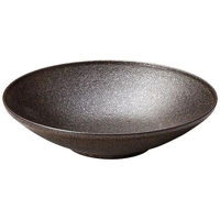 金正陶器 フィノ クリスタルブラウン 23.5cm浅ボウル 54-13661011 1個（直送品）