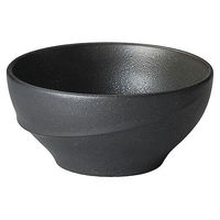 金正陶器 アルコ クリスタルブラック 12cmボウル 54-14431026 1セット(3個)（直送品）