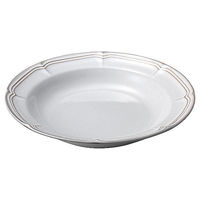 金正陶器 ラフィネ スモークホワイト 25.5cmパスタボウル 54-15910010 1個（直送品）