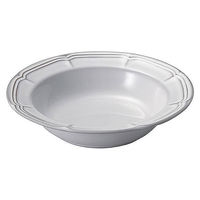金正陶器 ラフィネ スモークホワイト 21.5cmリムスープボウル 54-15910012 1セット(3個)（直送品）