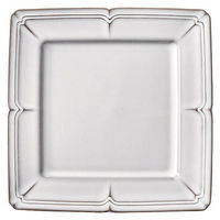 金正陶器 ラフィネ スモークホワイト 27.5cmスクエアープレート 54-15910061 1個（直送品）