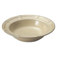 金正陶器 ラフィネ シナモンベージュ 21.5cmリムスープボウル 54-15922012 1セット(3個)（直送品）