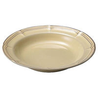 金正陶器 ラフィネ シナモンベージュ 25.5cmパスタボウル 54-15922010 1個（直送品）