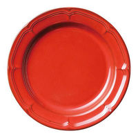 金正陶器 ラフィネ ヴィンテージレッド 21.5cmリムプレート 54-15944105 1セット(3個)（直送品）