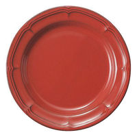 金正陶器 ラフィネ ヴィンテージレッド 15.5cmリムプレート 54-15944108 1セット(6個)（直送品）