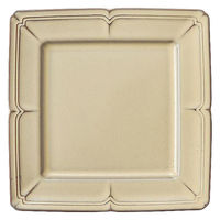 金正陶器 ラフィネ シナモンベージュ 27.5cmスクエアープレート 54-15922061 1個（直送品）