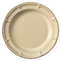 金正陶器 ラフィネ シナモンベージュ 29cmリムプレート 54-15922102 1個（直送品）
