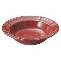 金正陶器 ラフィネ ヴィンテージレッド 21.5cmリムスープボウル 54-15944012 1セット(3個)（直送品）