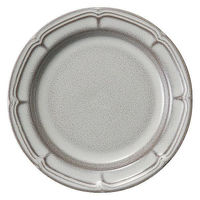 金正陶器 ラフィネ ストームグレー 17.5cmリムプレート 54-15973107 1セット(6個)（直送品）