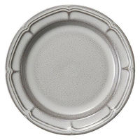 金正陶器 ラフィネ ストームグレー 15.5cmリムプレート 54-15973108 1セット(6個)（直送品）