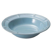 金正陶器 ラフィネ アンティークブルー 21.5cmリムスープボウル 54-15987012 1セット(3個)（直送品）