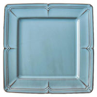 金正陶器 ラフィネ アンティークブルー 27.5cmスクエアープレート 54-15987061 1個（直送品）