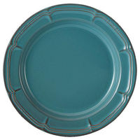 金正陶器 ラフィネ アンティークブルー 23.5cmリムプレート 54-15987104 1セット(3個)（直送品）