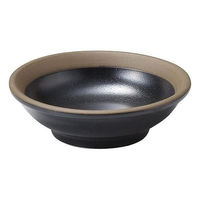 金正陶器 ハーベスト ナイトブラック 10cm浅ボウル 54-16131016 1セット(6個)（直送品）