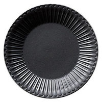 金正陶器 ストーリア クリスタルブラック 24cmプレート 54-16731004 1セット(3個)（直送品）