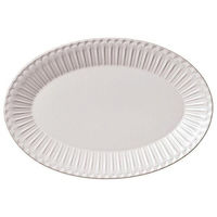 金正陶器 ストーリア ラスティックホワイト 31.5cmプラター 54-16710046 1個（直送品）
