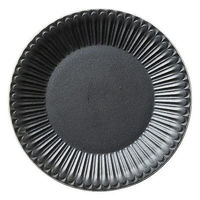 金正陶器 ストーリア クリスタルブラック 20cmプレート 54-16731006 1セット(3個)（直送品）