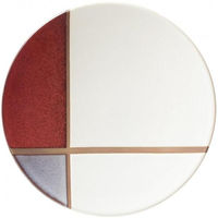 金正陶器 緋葉 あけのは 19cm皿 54-18154006 1セット(3個)（直送品）