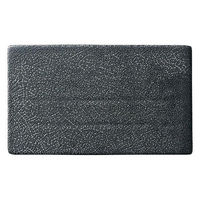 金正陶器 墨縅 17cm平長角皿 54-19039039 1セット(3個)（直送品）