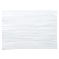 金正陶器 ジャパニーズモダン ピュアホワイト 28cm線紋平長角皿 54-19510037 1個（直送品）