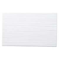 金正陶器 ジャパニーズモダン ピュアホワイト 24cm線紋平長角皿 54-19510038 1個（直送品）