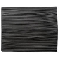 金正陶器 ジャパニーズモダン マットブラック 32cm線紋平長角皿 54-19530036 1個（直送品）