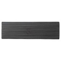 金正陶器 ジャパニーズモダン マットブラック 34cm線紋細平長角皿 54-19530041 1個（直送品）