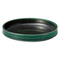 金正陶器 ジャパニーズモダン アイビーグリーン 15.5cmスタックプレート 54-25171172 1セット(3個)（直送品）
