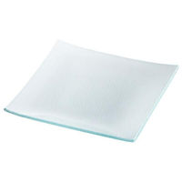 金正陶器 クリア 19.5cmスクエアープレート 54-g2570164 1セット(3個)（直送品）