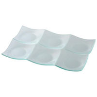 金正陶器 シーニュ クリア 31cm6菜皿 54-g2570646 1セット(3個)（直送品）