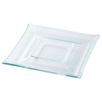 金正陶器 クリア 20.5cmスクエアーカーブリムプレート 54-g2670164 1セット(3個)（直送品）