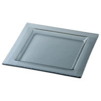 金正陶器 シーニュ スモーク 19.5cmスクエアーリムプレート 54-g2730064 1セット(3個)（直送品）
