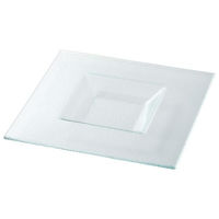 金正陶器 クリア 22.5cmスクエアーリムプレート 54-g2770264 1セット(3個)（直送品）