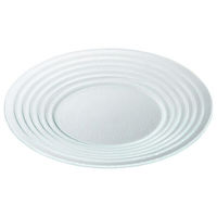 金正陶器 クリア 26cmオービットリムプレート 54-g2770103 1セット(3個)（直送品）