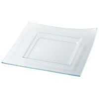 金正陶器 クリア 24.5cmスクエアーベンドリム角皿 54-g2770162 1セット(3個)（直送品）