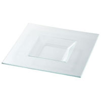 金正陶器 クリア 24.5cmスクエアーリムプレート 54-g2770262 1セット(3個)（直送品）