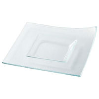 金正陶器 クリア 20cmスクエアーベンドリム角皿 54-g2770164 1セット(3個)（直送品）