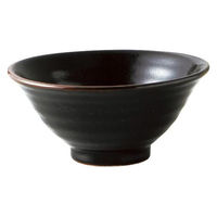 金正陶器 柚子黒天目 六兵衛4.8飯碗 59-048-A504 1セット(6個)（直送品）