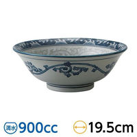 金正陶器 波唐草 6.5浅高台丼 59-035-0075 1セット(6個)（直送品）