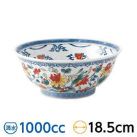 金正陶器 花 6.3高台丼 59-054-E026 1セット(3個)（直送品）