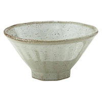 金正陶器 雪一蹟 八角4.8飯碗 59-044-A501 1セット(6個)（直送品）