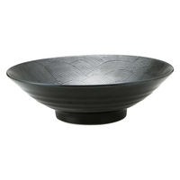 金正陶器 銀彩 青海波 8.0めん鉢 59-090-E057 1セット(3個)（直送品）